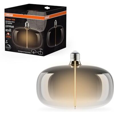 LEDVANCE Ampoule Filament E27 Ellipse DIM Fumée - LED bulb LEDVANCE Ampoule Filament E27 Ellipse DIM Fumée - LED bulb