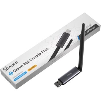 SONOFF Z-Wave 800 Dongle Plus (Dongle-PZG23), clé USB avec EFR32ZG23, compatible avec Home Assistant et openHAB, sécurité S2, contrôle stable et large de la maison intelligente SONOFF Z-Wave 800 Dongle Plus (Dongle-PZG23), clé USB avec EFR32ZG23, compatible avec Home Assistant et openHAB, sécurité S2, contrôle stable et large de la maison intelligente