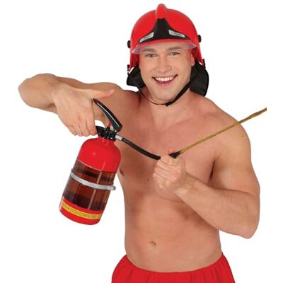 FIESTAS GUIRCA Extincteur pour boisson (2 litres) Accessoire de fête pour fêtes de pompiers et événements à thème Idéal pour Halloween et carnaval Pour adultes Rouge FIESTAS GUIRCA Extincteur pour boisson (2 litres) Accessoire de fête pour fêtes de pompiers et événements à thème Idéal pour Halloween et carnaval Pour adultes Rouge