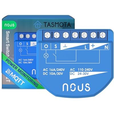 Module interrupteur WiFi intelligent NOUS B2T - Mesure d'énergie Module interrupteur WiFi intelligent NOUS B2T - Mesure d'énergie