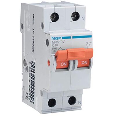 Hager Série mn Interrupteur automatique mn bipolaire 20 A courva-c Hager Série mn Interrupteur automatique mn bipolaire 20 A courva-c