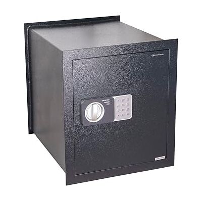 Genie Hand Coffre-fort électronique mural a profondeur variable et armoire Coffre-fort moyen avec code à combinaison et clé avec serrure B-Class et système Anti Bounce Coffres-forts pour argent Genie Hand Coffre-fort électronique mural a profondeur variable et armoire Coffre-fort moyen avec code à combinaison et clé avec serrure B-Class et système Anti Bounce Coffres-forts pour argent