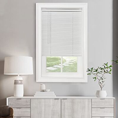 ACHIM Mini stores horizontaux sans fil qui filtrent la lumière pour fenêtres, stores de fenêtre d'intérieur, montage intérieur 2,5 cm GII Collection Morningstar, blanc perle, 86,4 x 162,6 cm (l x H) ACHIM Mini stores horizontaux sans fil qui filtrent la lumière pour fenêtres, stores de fenêtre d'intérieur, montage intérieur 2,5 cm GII Collection Morningstar, blanc perle, 86,4 x 162,6 cm (l x H)
