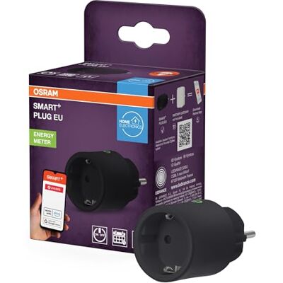 OSRAM SMART+ ZIGBEE Prise EU noire, prise intelligente avec surveillance de la consommation d'énergie et technologie ZigBee pour intégrer les appareils électriques dans le système Smart Home OSRAM SMART+ ZIGBEE Prise EU noire, prise intelligente avec surveillance de la consommation d'énergie et technologie ZigBee pour intégrer les appareils électriques dans le système Smart Home