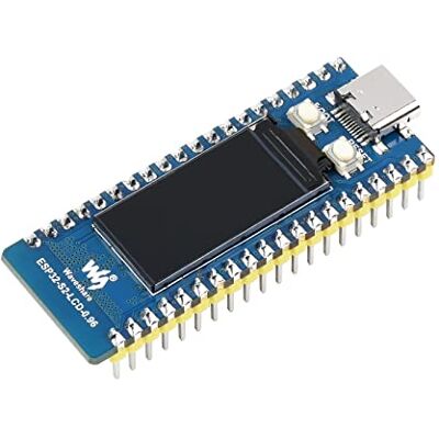 Waveshare ESP32-S2 MCU 2,4 GHz WiFi 240 MHz Single Core 32 bits Module MCU Wi-Fi pour IoT, écran LCD intégré de 0,96 pouces, prise en charge pour C/C++, MicroPython, CircuitPython Waveshare ESP32-S2 MCU 2,4 GHz WiFi 240 MHz Single Core 32 bits Module MCU Wi-Fi pour IoT, écran LCD intégré de 0,96 pouces, prise en charge pour C/C++, MicroPython, CircuitPython
