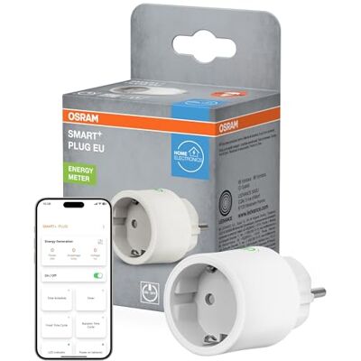 OSRAM Prise européenne SMART+ MATTER en blanc, prise intelligente avec technologie Matter over WiFi pour l'intégration d'appareils électriques dans le système Smart Home OSRAM Prise européenne SMART+ MATTER en blanc, prise intelligente avec technologie Matter over WiFi pour l'intégration d'appareils électriques dans le système Smart Home