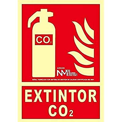 Normaluz NM RD00106 Panneau lumineux Extincteur Co2 Classe B PVC 0,7 mm 21 x 30 cm avec CTE, RIPCI et conforme à la nouvelle législation Normaluz NM RD00106 Panneau lumineux Extincteur Co2 Classe B PVC 0,7 mm 21 x 30 cm avec CTE, RIPCI et conforme à la nouvelle législation