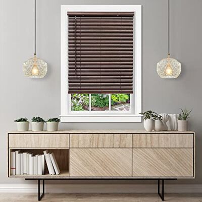 ACHIM Home Furnishings Store vénitien en vinyle sans fil GII Luna 5,1 cm 76,2 x 162,6 cm ACHIM Home Furnishings Store vénitien en vinyle sans fil GII Luna 5,1 cm 76,2 x 162,6 cm