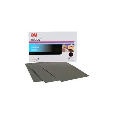 3M Wetordry™ 434Q 02621 Feuille abrasive grain 1000+, 14 cm x 23 cm 3M Wetordry™ 434Q 02621 Feuille abrasive grain 1000+, 14 cm x 23 cm