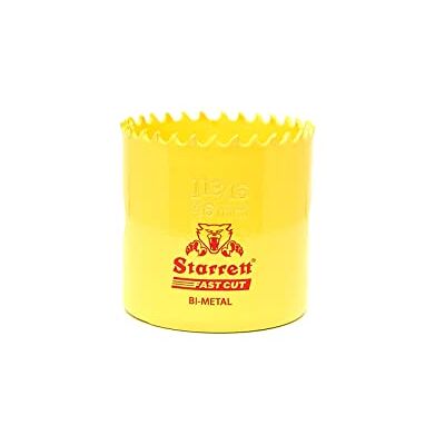 Starrett Scie-cloche HSS bimétallique – FCH1136 – Scie-cloche en cobalt à coupe rapide – Pour tôles douces, bois, plastique, divers matériaux – 46 mm Starrett Scie-cloche HSS bimétallique – FCH1136 – Scie-cloche en cobalt à coupe rapide – Pour tôles douces, bois, plastique, divers matériaux – 46 mm