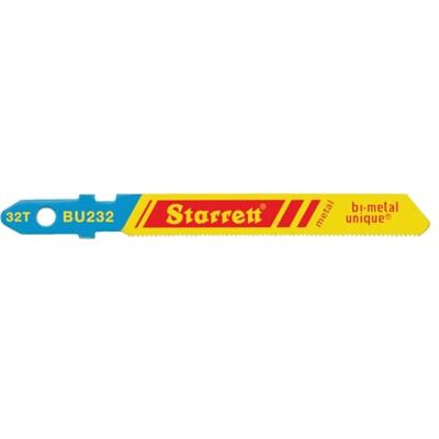 Starrett BU232-5 Lame de scie sauteuse bimétal unique 50 mm 32 D Blister 5 Unités Starrett BU232-5 Lame de scie sauteuse bimétal unique 50 mm 32 D Blister 5 Unités