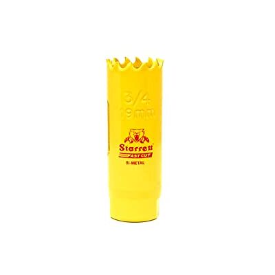 Starrett HSS FCH0034 Scie-cloche bimétallique extra cobalt Coupe rapide pour tôles douces, bois, plastique, divers matériaux – 19 mm Starrett HSS FCH0034 Scie-cloche bimétallique extra cobalt Coupe rapide pour tôles douces, bois, plastique, divers matériaux – 19 mm