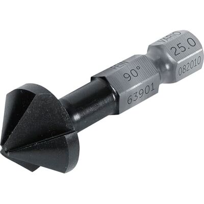 Fein Fraise conique 90° VARIO 25,0 mm (M12), Résistance élevée du Matériau, pour les Matériaux Suivants: Aciers, Aluminium et Laiton Fein Fraise conique 90° VARIO 25,0 mm (M12), Résistance élevée du Matériau, pour les Matériaux Suivants: Aciers, Aluminium et Laiton