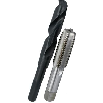 Drill America POU Ensemble de tarauds et forets 1"-12 HSS 1"-12 et forets HSS 1/2" dans un étui en plastique Drill America POU Ensemble de tarauds et forets 1"-12 HSS 1"-12 et forets HSS 1/2" dans un étui en plastique