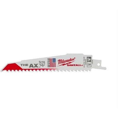 Milwaukee Hoja Sable THE AX™ Madère avec Clavos 150 mm 5 Tpi 5 uds Milwaukee Hoja Sable THE AX™ Madère avec Clavos 150 mm 5 Tpi 5 uds