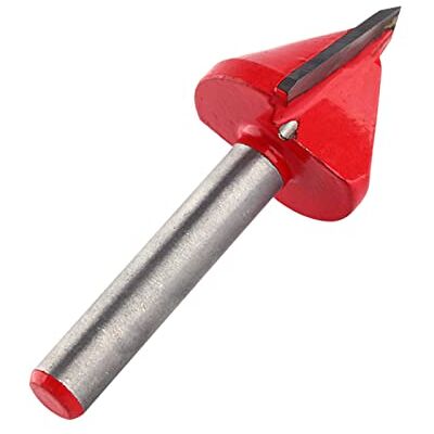 Walfront Fraise à rainurer en acier tungstène CNC 60 degrés Tige de 6 mm Diamètre de coupe : 22 mm Tridimensionnelle Pour la gravure du bois Rouge Walfront Fraise à rainurer en acier tungstène CNC 60 degrés Tige de 6 mm Diamètre de coupe : 22 mm Tridimensionnelle Pour la gravure du bois Rouge