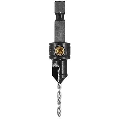 TREND snappy SNAP/CS/6 N° 6 9,5 mm de diamètre avec foret pilote réglable de 3/32" pour vis No6, argent TREND snappy SNAP/CS/6 N° 6 9,5 mm de diamètre avec foret pilote réglable de 3/32" pour vis No6, argent