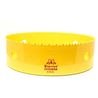Starrett Scie-cloche HSS bimétallique – FCH0600 – Scie-cloche extra cobalt à coupe rapide – Pour tôles douces, bois, plastique, divers matériaux – 152 mm Starrett Scie-cloche HSS bimétallique – FCH0600 – Scie-cloche extra cobalt à coupe rapide – Pour tôles douces, bois, plastique, divers matériaux – 152 mm