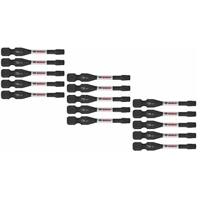 Bosch ITDT25215 Lot de 15 embouts de puissance Impact Torx® #25 Bosch ITDT25215 Lot de 15 embouts de puissance Impact Torx® #25