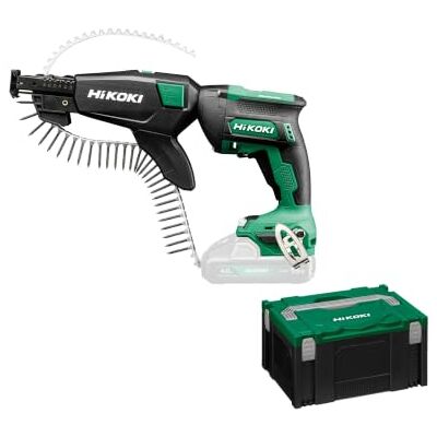 HIKOKI W18DAW3Z Visseuse Placo Sans Fil 18V, Tournevis à Sec sans Batterie Design compact 5000 tr/min, butée de profondeur, mode impulsion, chargeur de vis, coffret HSC II sans batterie ni chargeur HIKOKI W18DAW3Z Visseuse Placo Sans Fil 18V, Tournevis à Sec sans Batterie Design compact 5000 tr/min, butée de profondeur, mode impulsion, chargeur de vis, coffret HSC II sans batterie ni chargeur