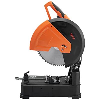 VEVOR Tronçonneuse à Métaux de 35,5 cm Scie à Onglet Métaux 0-45 Degrés 2800 W 1200 tr/min Scie à Tronçonner avec Lame en Inox et Alliage Céramique Découpe Froide pour Barres d'Armature Alu Atelier VEVOR Tronçonneuse à Métaux de 35,5 cm Scie à Onglet Métaux 0-45 Degrés 2800 W 1200 tr/min Scie à Tronçonner avec Lame en Inox et Alliage Céramique Découpe Froide pour Barres d'Armature Alu Atelier