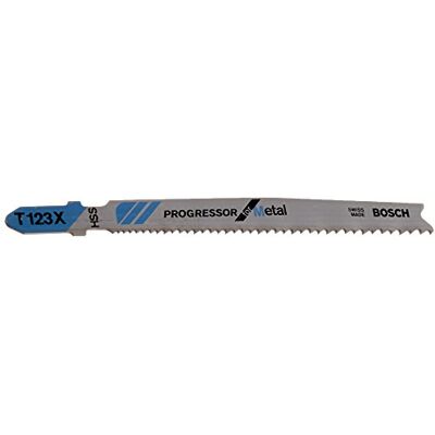 Bosch T123X100 Lot de 100 lames de scie sauteuse Progressor pour couper le métal Bosch T123X100 Lot de 100 lames de scie sauteuse Progressor pour couper le métal