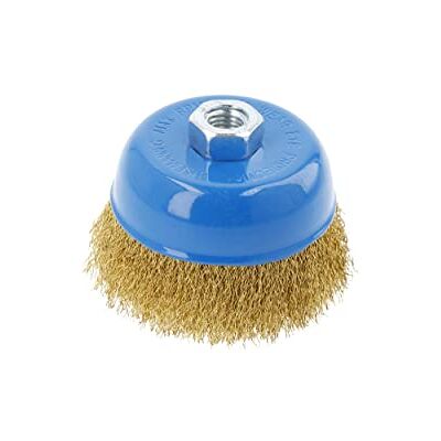 Högert Technik Brosse à disque avec tige de 100 mm I filetage M14 I 0,3 mm fil en laiton I Brosse avant de haute qualité avec filetage I HT7D732 Högert Technik Brosse à disque avec tige de 100 mm I filetage M14 I 0,3 mm fil en laiton I Brosse avant de haute qualité avec filetage I HT7D732
