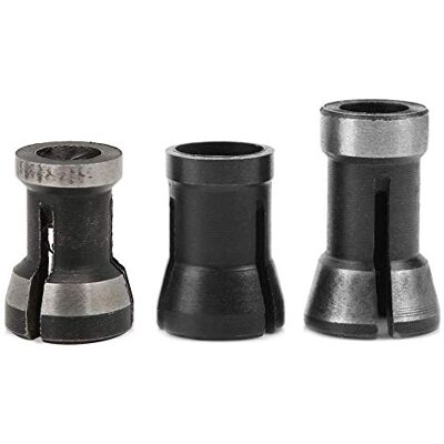 Walfront 3 Pièces 6/6,35/8 mm Mandrin Pince, Adaptateur de Routeur Mandrin Pince Outil de Conversion Travail du Bois Fraisage Coupe Mandrin Tête de Gravure Walfront 3 Pièces 6/6,35/8 mm Mandrin Pince, Adaptateur de Routeur Mandrin Pince Outil de Conversion Travail du Bois Fraisage Coupe Mandrin Tête de Gravure