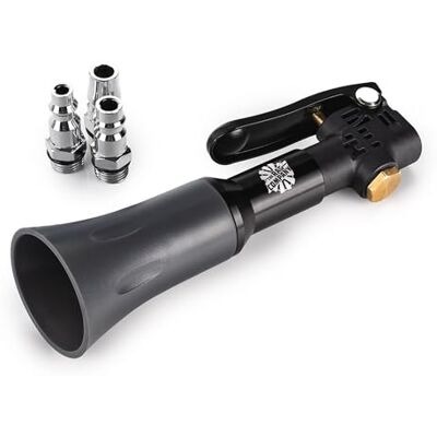 The Rag Company Ultra Air Blaster Mini – Soulevez et éliminez la saleté et les débris pour les détails intérieurs ; design en métal durable et ergonomique ; déclencheur actionné The Rag Company Ultra Air Blaster Mini – Soulevez et éliminez la saleté et les débris pour les détails intérieurs ; design en métal durable et ergonomique ; déclencheur actionné