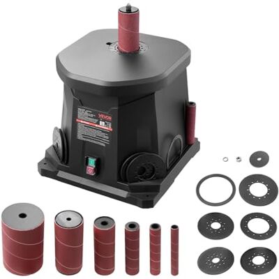 VEVOR Ponceuse à vis oscillante 2000 tr/min, avec 6 manchons de 12,7 à 76,2 mm, course de 15 mm et port pour poudre pour finition de meubles, ponçage de travaux manuels et menuiserie de bricolage VEVOR Ponceuse à vis oscillante 2000 tr/min, avec 6 manchons de 12,7 à 76,2 mm, course de 15 mm et port pour poudre pour finition de meubles, ponçage de travaux manuels et menuiserie de bricolage