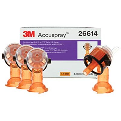3M Accuspray Paint Spray Gun Nozzle Refills for PPS 2.0, 26614, 1.4 mm, Orange, Use with PPS 2.0 Spray Gun System for Like-New Paint Spray Performance, 4 per Pack 3M Accuspray Paint Spray Gun Nozzle Refills for PPS 2.0, 26614, 1.4 mm, Orange, Use with PPS 2.0 Spray Gun System for Like-New Paint Spray Performance, 4 per Pack
