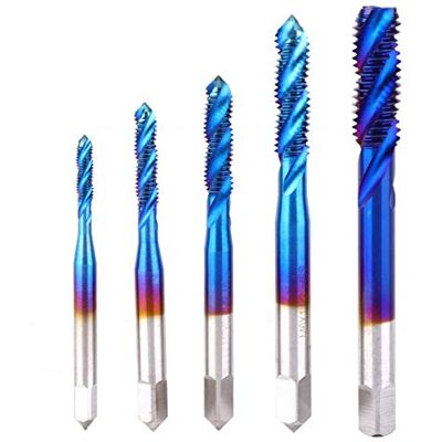 Walfront 5 Pcs Haute Vitesse En Acier Filetage Taraud M3 M4 M5 M6 M8 Taraudage Foret HSS Spirale Flûte Robinet pour Machine-Outil Walfront 5 Pcs Haute Vitesse En Acier Filetage Taraud M3 M4 M5 M6 M8 Taraudage Foret HSS Spirale Flûte Robinet pour Machine-Outil