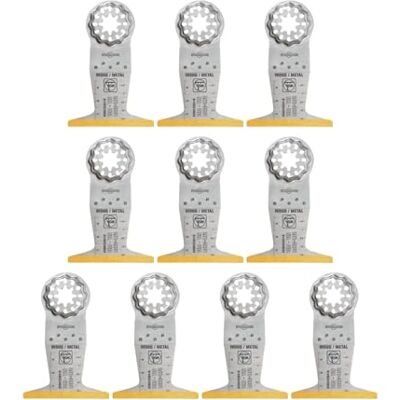 Fein Lame de scie E-Cut Long-Life bimétallique avec une longue durée de vie, lame de scie pour coupes profondes,10 Pce., Largeur 65 mm, Longueur 50 mm, Porte-outil Starlock, avec revêtement en titane Fein Lame de scie E-Cut Long-Life bimétallique avec une longue durée de vie, lame de scie pour coupes profondes,10 Pce., Largeur 65 mm, Longueur 50 mm, Porte-outil Starlock, avec revêtement en titane