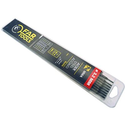 Fartools 150701 Electrode de soudure Type de baguette Rutile Diamètre 3,2 mm Longueur 350 mm Nombre de baguettes x3 Fartools 150701 Electrode de soudure Type de baguette Rutile Diamètre 3,2 mm Longueur 350 mm Nombre de baguettes x3