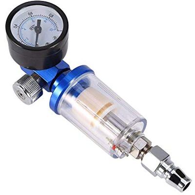 Yosoo Régulateur d'air de pulvérisation au Pistolet à air compresseur + Filtre pièges à Huile séparateur d'eau avec Embout Accessoire Pistolet Peinture Yosoo Régulateur d'air de pulvérisation au Pistolet à air compresseur + Filtre pièges à Huile séparateur d'eau avec Embout Accessoire Pistolet Peinture