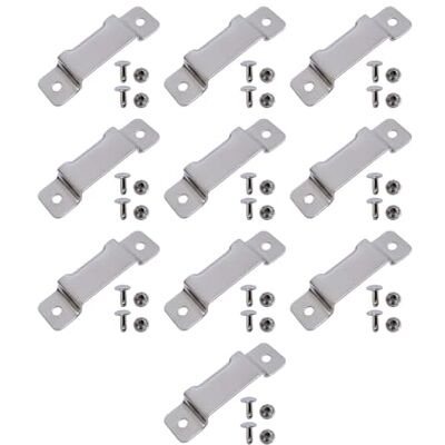 Young Wolf Lot de 10 petits supports en métal pour ruban à mesurer avec rivets pour perceuse en cuir Young Wolf Lot de 10 petits supports en métal pour ruban à mesurer avec rivets pour perceuse en cuir