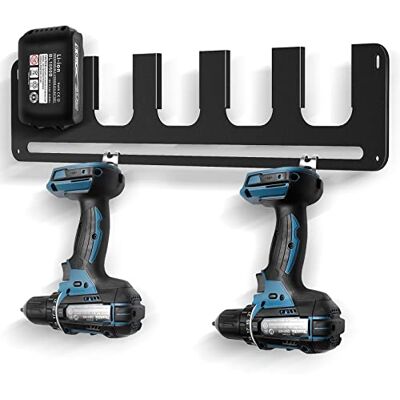 ZHSX Lot de 5 supports muraux pour batteries Makita, support de batterie pour batteries Makita 14,4 V et 18 V, support de batterie pour garder votre atelier et votre voiture ZHSX Lot de 5 supports muraux pour batteries Makita, support de batterie pour batteries Makita 14,4 V et 18 V, support de batterie pour garder votre atelier et votre voiture