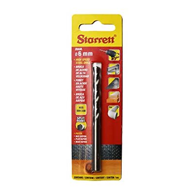 Starrett Embouts de forage Split Point HSS High Speed Steel 6x93mm KBAR060 Twist Drill Bit For Steel Cast Iron Wood Soft Materials Iron Starrett Embouts de forage Split Point HSS High Speed Steel 6x93mm KBAR060 Twist Drill Bit For Steel Cast Iron Wood Soft Materials Iron