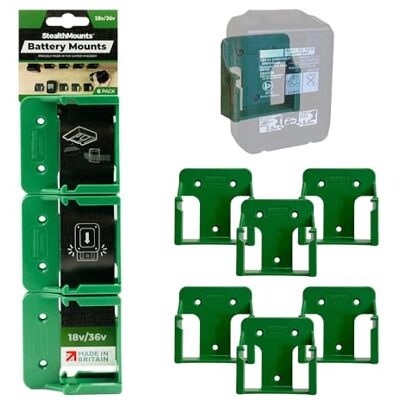 StealthMounts Supports de Batterie pour Metabo HPT 18v/36v/Hitachi/Hikoki Fixations de Batterie sans Fil pour Outils Metabo HPT 18v/36v/Hitachi/Hikoki Lot de 6 Verde StealthMounts Supports de Batterie pour Metabo HPT 18v/36v/Hitachi/Hikoki Fixations de Batterie sans Fil pour Outils Metabo HPT 18v/36v/Hitachi/Hikoki Lot de 6 Verde