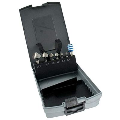 Tivoly 10332370001 Coffret 6 Fraises a Noyer Avec Porte-embout Queue Hexa 6,35mm, Contient Ø6,3/8,3/10,4/12,4/16,5/20,5mm + 1 Porte-embouts Tivoly 10332370001 Coffret 6 Fraises a Noyer Avec Porte-embout Queue Hexa 6,35mm, Contient Ø6,3/8,3/10,4/12,4/16,5/20,5mm + 1 Porte-embouts