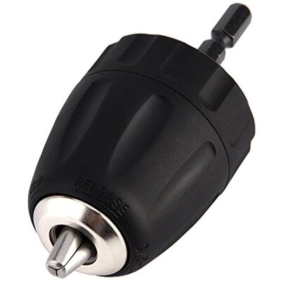 Walfront 0.8-10mm 3/8"-24UNF Mandrin Porte Foret sans Clé avec Porte Douille Hexagonale 1/4" Accessoires pour Perceuse Walfront 0.8-10mm 3/8"-24UNF Mandrin Porte Foret sans Clé avec Porte Douille Hexagonale 1/4" Accessoires pour Perceuse