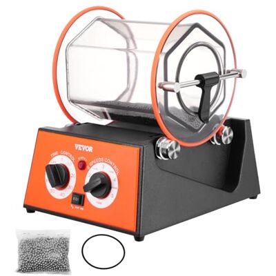 VEVOR Polisseur de Bijoux 5 kg 60 W Machine de Polissage de Bijoux 5 Vitesses 0-60 mins Réglable Polisseuse à Tambour Rotative Action Bidirectionnel pour Polir Pierre Roche Fer Bijoutier Bijouterie VEVOR Polisseur de Bijoux 5 kg 60 W Machine de Polissage de Bijoux 5 Vitesses 0-60 mins Réglable Polisseuse à Tambour Rotative Action Bidirectionnel pour Polir Pierre Roche Fer Bijoutier Bijouterie
