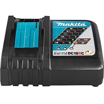 Makita Chargeur de batterie lithium-ion DC18RC 14,4-18 V 240 V (DC18RA nouveau code est DC18RC) Makita Chargeur de batterie lithium-ion DC18RC 14,4-18 V 240 V (DC18RA nouveau code est DC18RC)