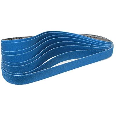 Klingspor CS 411 X Bande abrasive 25 x 762 mm Lot de 8 pièces 2 bandes de chaque grain 40, 60, 80 et 120 Klingspor CS 411 X Bande abrasive 25 x 762 mm Lot de 8 pièces 2 bandes de chaque grain 40, 60, 80 et 120