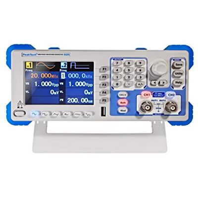 PeakTech 4125 Générateur de Forme d'Onde Arbitraire 1µHz 25MHz, Générateur de Fonction à 2 Canaux, Compteur de Fréquence 200 MHz, AM, FM, PM, FSK, Écran Couleur TFT 3.9', Fonction sweep/burst PeakTech 4125 Générateur de Forme d'Onde Arbitraire 1µHz 25MHz, Générateur de Fonction à 2 Canaux, Compteur de Fréquence 200 MHz, AM, FM, PM, FSK, Écran Couleur TFT 3.9', Fonction sweep/burst