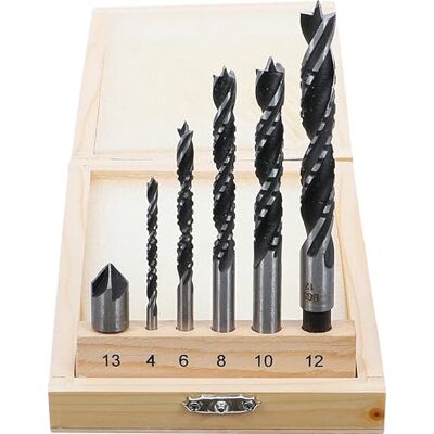 BGS 50401 Jeu de mèches à bois fraisées 4 12 mm 6 pièces BGS 50401 Jeu de mèches à bois fraisées 4 12 mm 6 pièces