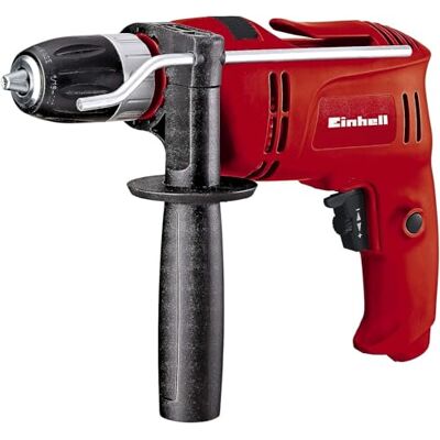 Einhell Perceuse à percussion TC-ID 650 E 650 W Capacité de perçage dans le béton : 13 mm Butée de profondeur Crochet de ceinture Einhell Perceuse à percussion TC-ID 650 E 650 W Capacité de perçage dans le béton : 13 mm Butée de profondeur Crochet de ceinture