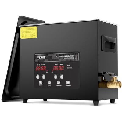 VEVOR Nettoyeur à ultrasons 6L, machine de nettoyage à ultrasons numérique 180 W avec dégazage, mode délicat, nettoyeur à ultrasons industriel de 40 kHz avec minuterie et chauffage pour bijoux VEVOR Nettoyeur à ultrasons 6L, machine de nettoyage à ultrasons numérique 180 W avec dégazage, mode délicat, nettoyeur à ultrasons industriel de 40 kHz avec minuterie et chauffage pour bijoux