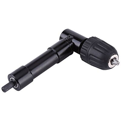 Walfront Mandrin à Angle Droit 90° Auto-Serrant Adaptateur pour Perceuse, Visseuse Walfront Mandrin à Angle Droit 90° Auto-Serrant Adaptateur pour Perceuse, Visseuse