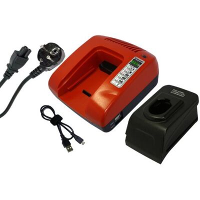 PowerSmart ® Chargeur rapide pour Dewalt DE9085, DE9086, DE9091, DE9092, DE9094, DE9095, rouge PowerSmart ® Chargeur rapide pour Dewalt DE9085, DE9086, DE9091, DE9092, DE9094, DE9095, rouge